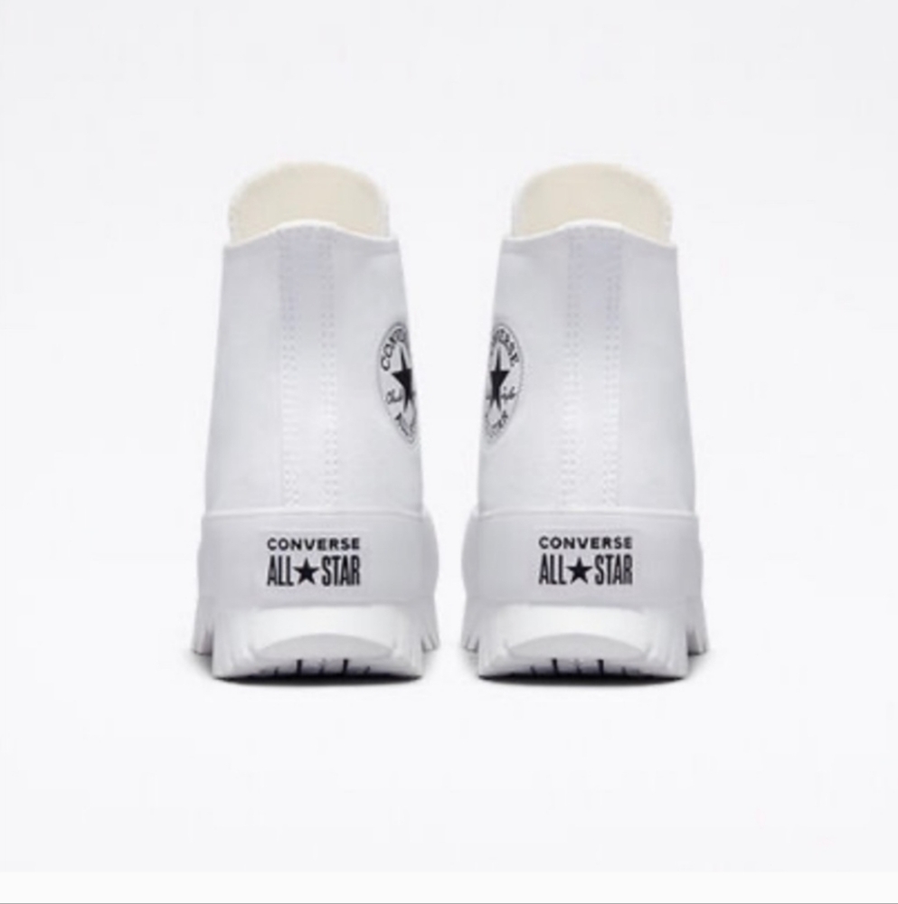 CONVERSE CHUCK TAYLOR ALL STAR LUGGED CANVAS 2.0 WHITE HI-TOP SNEAKERS s… - Picture 9 of 17